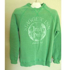 Original Hybrid Threads Men's Long Sleeve Fleece Pullover, Size: S, Green